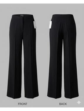 🖤 Basler NWT Wide Leg Dress Pants EU 34 Black Designer Trousers 8866-22 🖤